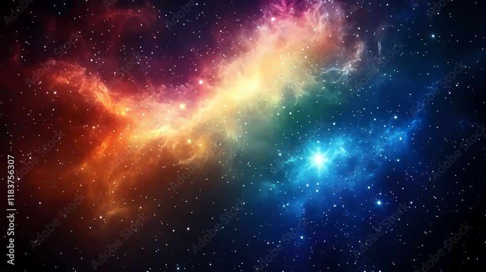 Obraz premium Colorful space galaxy cloud nebula. Stary night cosmos. Universe science astronomy. Supernova background wallpaper