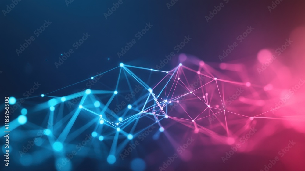 Abstract Network Connection: Digital Data Flow Visualization Abstract Network Connection: Digital Data Flow Visualization