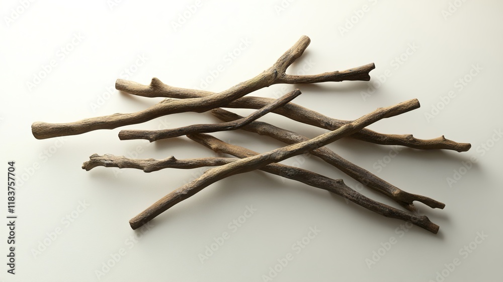 Rustic Wooden Branches: A Natural Still Life Rustic Wooden Branches: A Natural Still Life