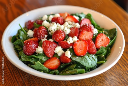 Spinach and strawberry salad