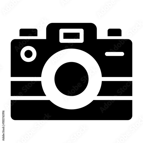 Camera Glyph Icon Design