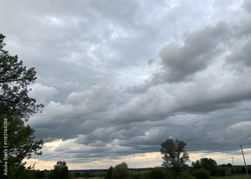 clear blue sky with a few clouds. The sky is very bright and the clouds clear blue sky with a few clouds. The sky is very bright and the clouds