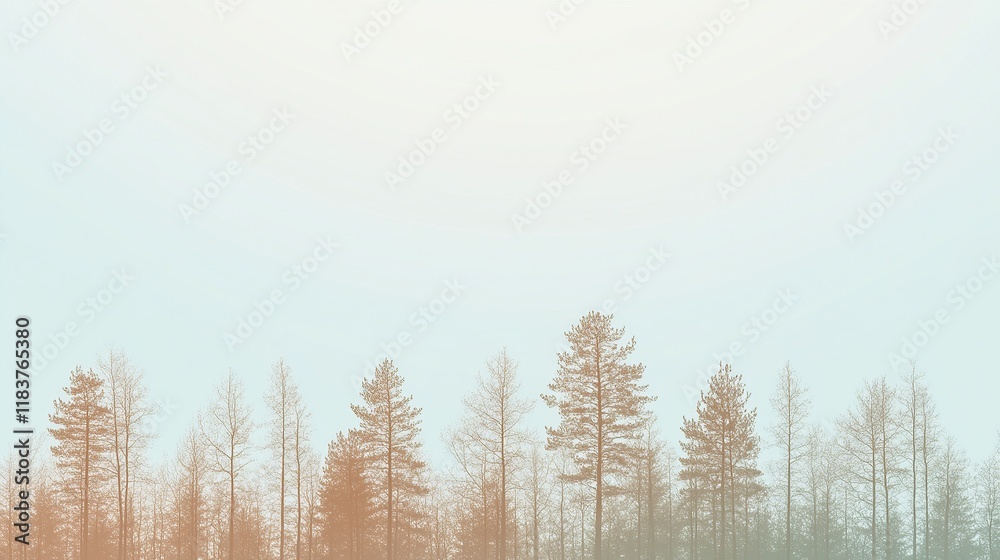 **A calm woodland grove gradient featuring pale brown **A calm woodland grove gradient featuring pale brown