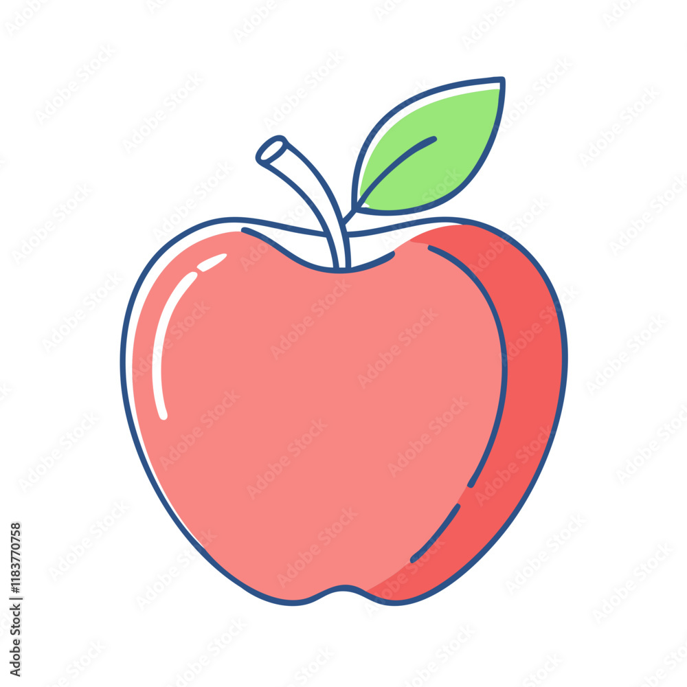 apple vector icon, fruit vector illustration - simple illustration of apple perfect for logos, and fruit-themed designs. apple vector icon, fruit vector illustration - simple illustration of apple perfect for logos, and fruit-themed designs.
