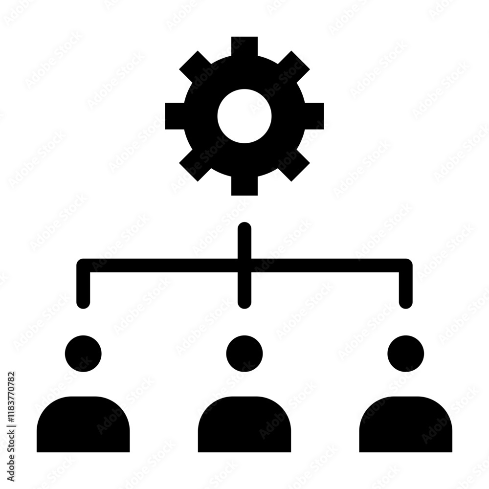 Teamwork Glyph Icon Design Teamwork Glyph Icon Design