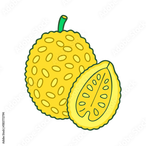 jack vector icon, fruit vector illustration - simple illustration of jack perfect for logos, and fruit-themed designs.