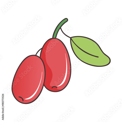 miracle vector icon, fruit vector illustration - simple illustration of miracle perfect for logos, and fruit-themed designs.