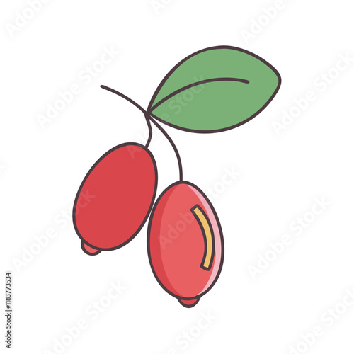 miracle vector icon, fruit vector illustration - simple illustration of miracle perfect for logos, and fruit-themed designs.