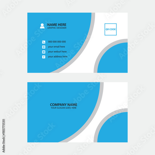 Modern minimalist business card design