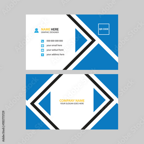 Modern minimalist business card design