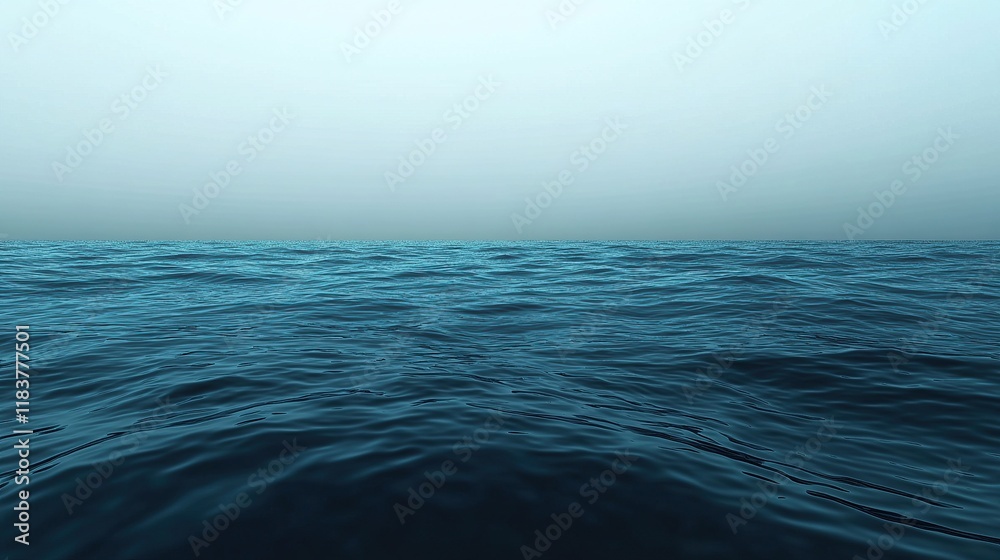 Fototapeta premium **A deep ocean trench gradient fading from shadowy navy blue