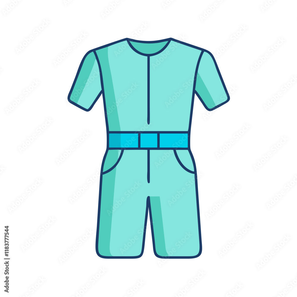jumpsuit vector icon, clothing vector illustration - simple illustration of jumpsuit perfect for logos, and clothing-themed designs. jumpsuit vector icon, clothing vector illustration - simple illustration of jumpsuit perfect for logos, and clothing-themed designs.