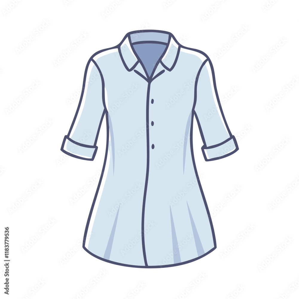 shirt dress vector icon, clothing vector illustration - simple illustration of shirt dress perfect for logos, and clothing-themed designs. shirt dress vector icon, clothing vector illustration - simple illustration of shirt dress perfect for logos, and clothing-themed designs.