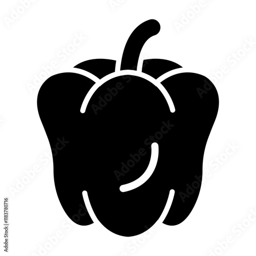 Capsicum Glyph Icon Design
