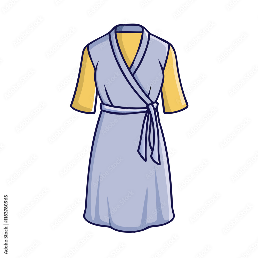 wrap dress vector icon, clothing vector illustration - simple illustration of wrap dress perfect for logos, and clothing-themed designs. wrap dress vector icon, clothing vector illustration - simple illustration of wrap dress perfect for logos, and clothing-themed designs.