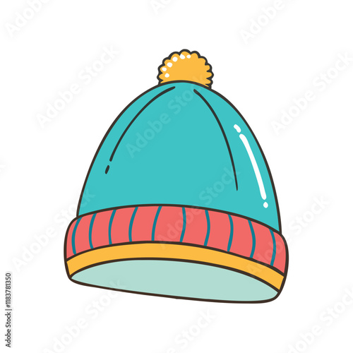 beanies vector icon, accessories vector illustration - simple illustration of beanies perfect for logos, and accessories-themed designs.