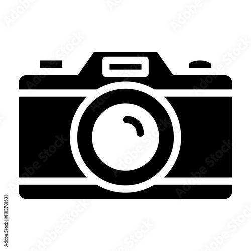 Camera Glyph Icon Design