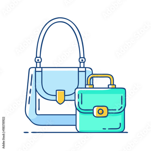 crossbody bags vector icon, accessories vector illustration - simple illustration of crossbody bags perfect for logos, and accessories-themed designs.