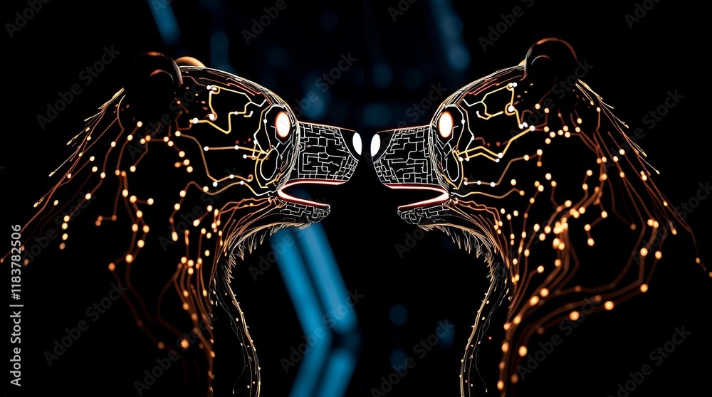 Obraz premium golden christmas tree christmas, decoration, gold, jewelry, animal, 