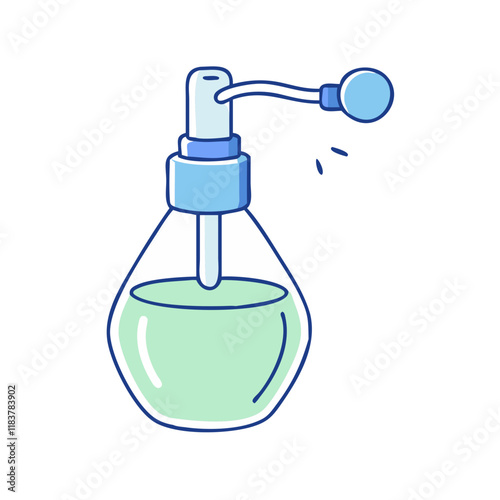 perfume atomizers vector icon, accessories vector illustration - simple illustration of perfume atomizers perfect for logos, and accessories-themed designs.