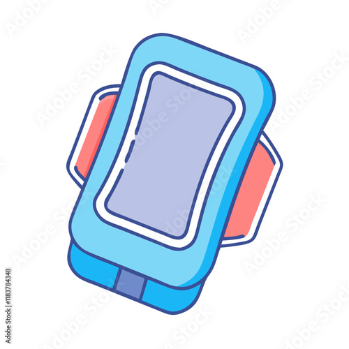 sport armbands vector icon, accessories vector illustration - simple illustration of sport armbands perfect for logos, and accessories-themed designs.