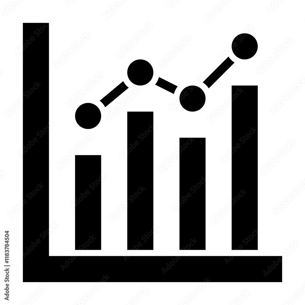 Stats Glyph Icon Design