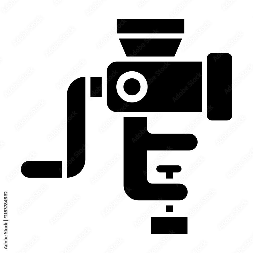 Fototapeta premium Mincer Glyph Icon Design