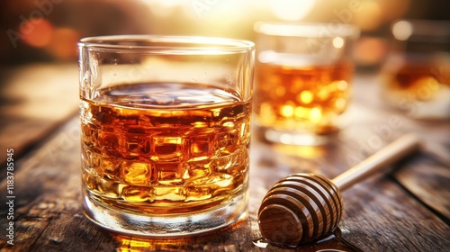 Golden Hour Whiskey: A Sweet Sunset Sip