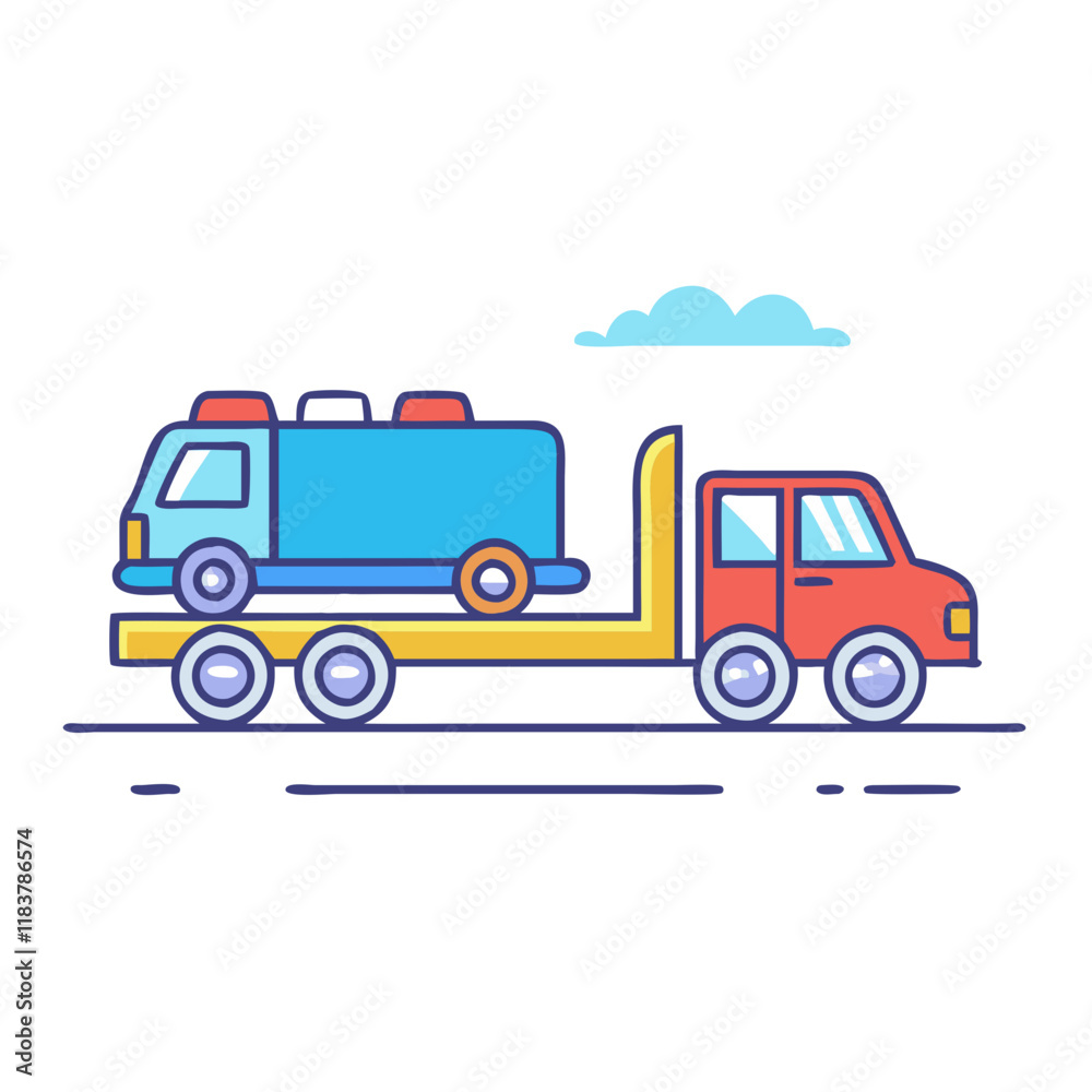 car carrier truck vector icon, vehicles vector illustration - simple illustration of car carrier truck perfect for logos, and vehicles-themed designs. car carrier truck vector icon, vehicles vector illustration - simple illustration of car carrier truck perfect for logos, and vehicles-themed designs.
