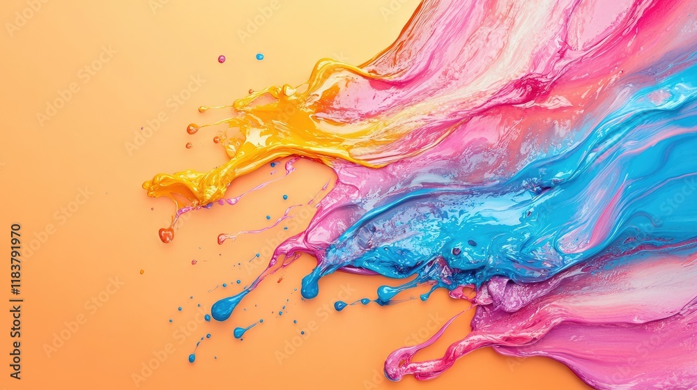 Fototapeta premium Vibrant Color Explosion: A Symphony of Hues