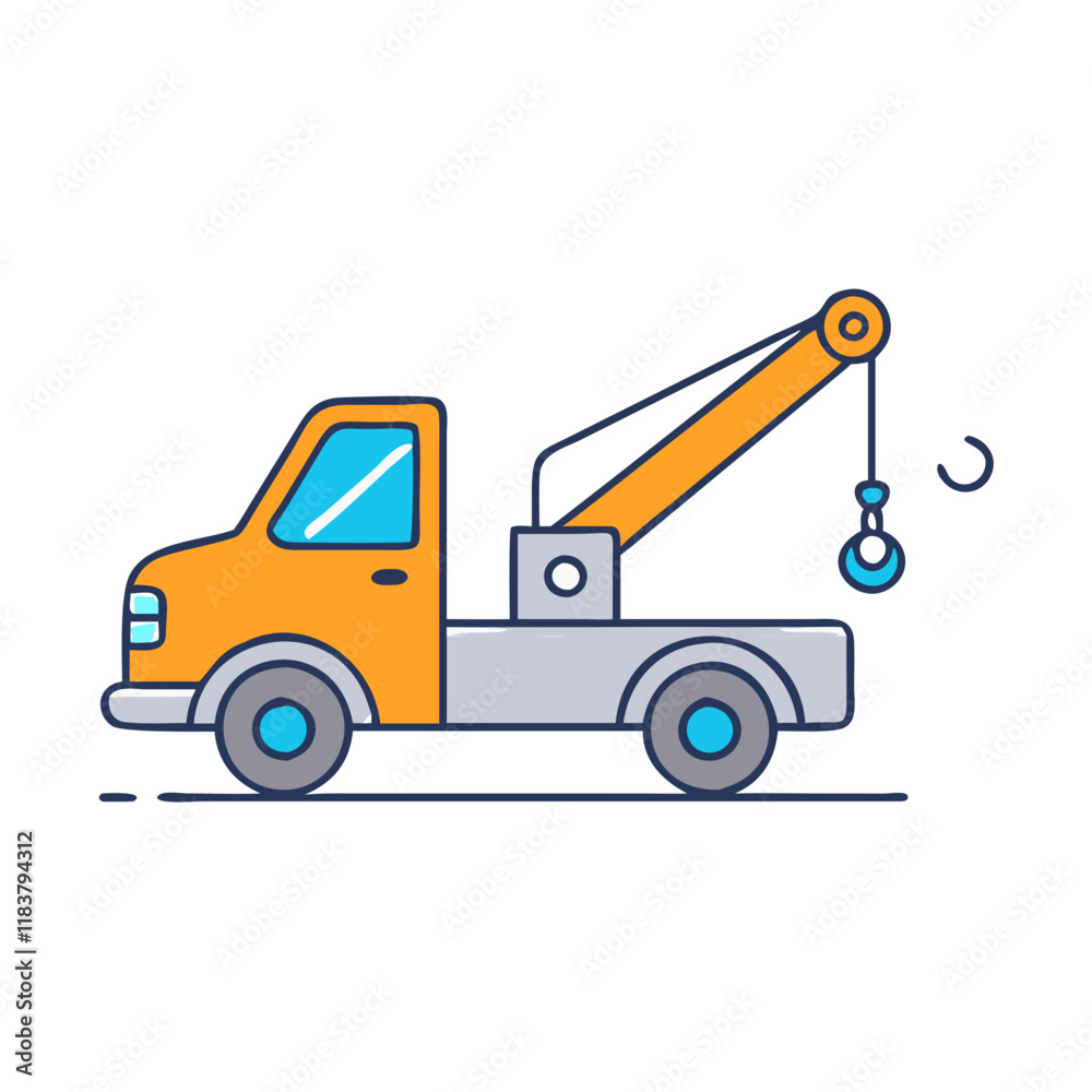 tow truck vector icon, vehicles vector illustration - simple illustration of tow truck perfect for logos, and vehicles-themed designs. tow truck vector icon, vehicles vector illustration - simple illustration of tow truck perfect for logos, and vehicles-themed designs.