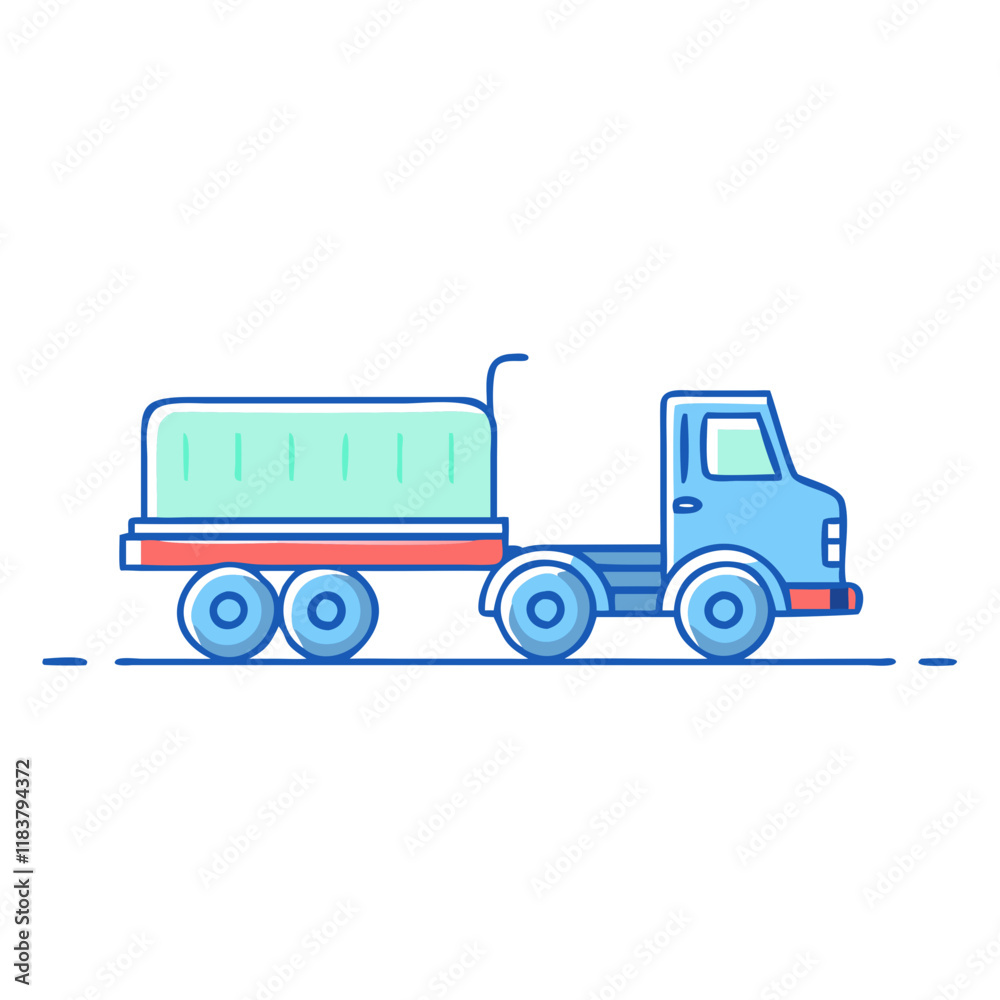 tractor trailer vector icon, vehicles vector illustration - simple illustration of tractor trailer perfect for logos, and vehicles-themed designs. tractor trailer vector icon, vehicles vector illustration - simple illustration of tractor trailer perfect for logos, and vehicles-themed designs.