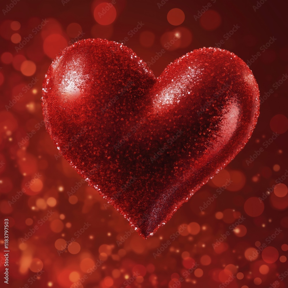 Obraz premium A radiant heart-shaped pink diamond glows with brilliant sparkle, set against a luxurious backdrop, symbolizing love, romance, and celebration, making it an ideal gift for a special occasion.