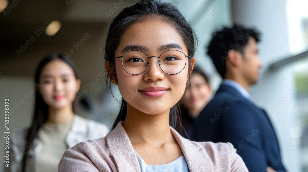 Confident Young Asian Businesswoman Portrait Confident Young Asian Businesswoman Portrait
