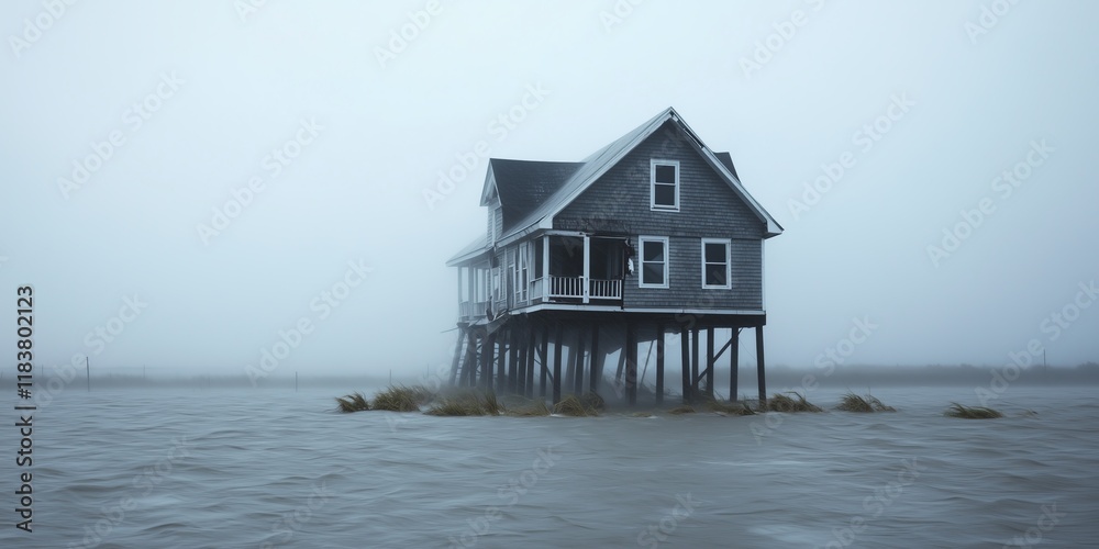 House in Peril – Hurricane-Driven Destruction House in Peril – Hurricane-Driven Destruction
