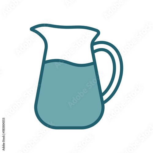 water pitcher icon vector design template simple and clean