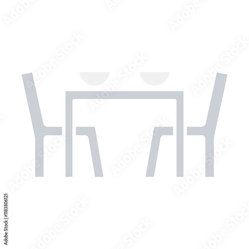 Dining table icon