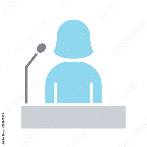 Spokeswoman icon