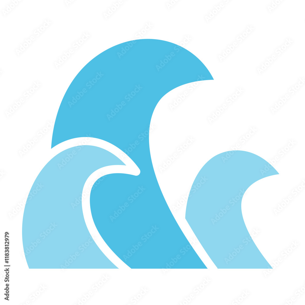 Obraz premium Wave icon