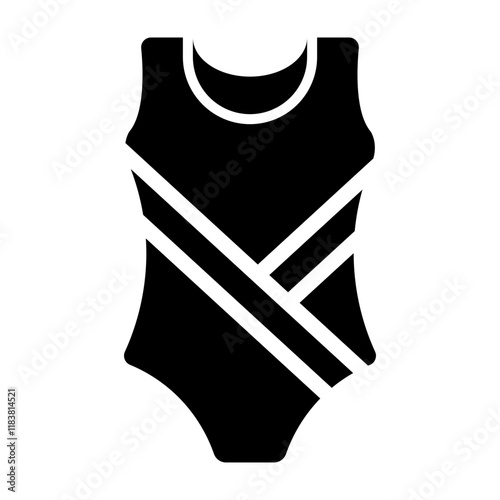 Swimsuit Glyph Icon Design
