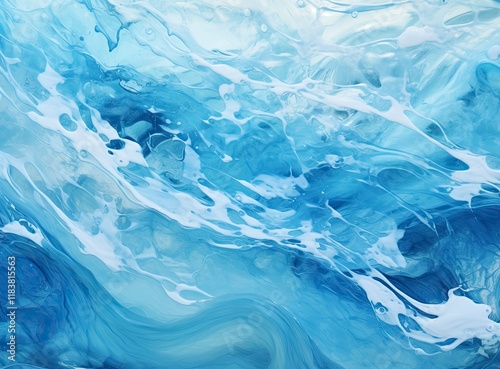 Wallpaper Mural Aerial view of clear wavy water Torontodigital.ca