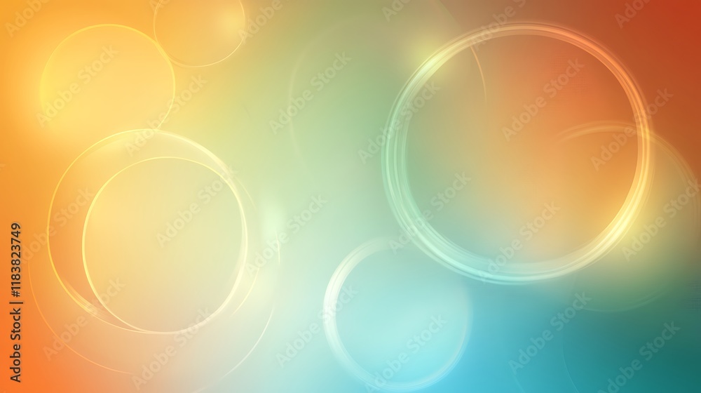 Abstract Background with Pastel Circles and Gradient Colors Abstract Background with Pastel Circles and Gradient Colors
