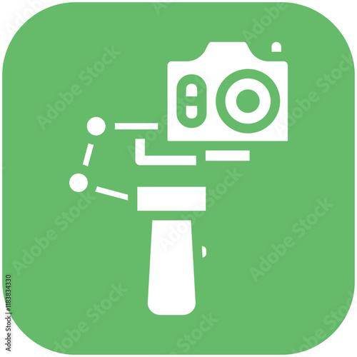 Camera Gimbal vector icon illustration of Filmmaking iconset.