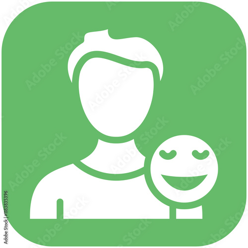 Happy vector icon illustration of Lifestyles iconset.