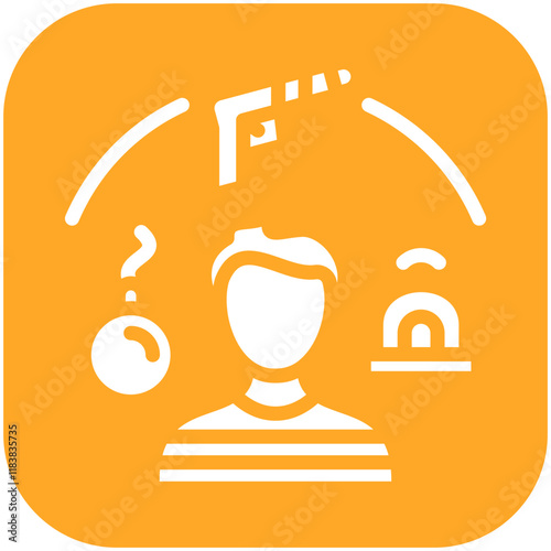 Criminal Lifestyle vector icon illustration of Lifestyles iconset.