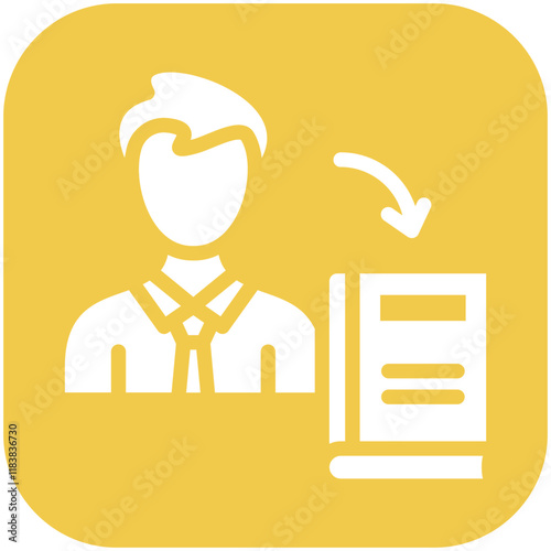 Recommendation vector icon illustration of Literature iconset.