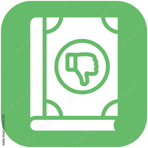 Criticism vector icon illustration of Literature iconset.