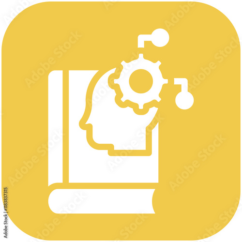 Critical Thinking vector icon illustration of Literature iconset.