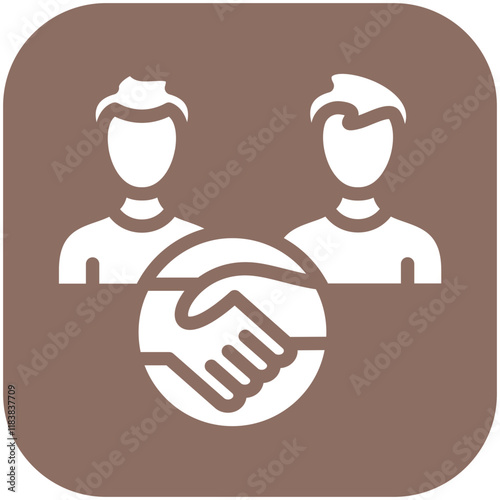 Solidarity vector icon illustration of Protesting and Civil Disobedience iconset.