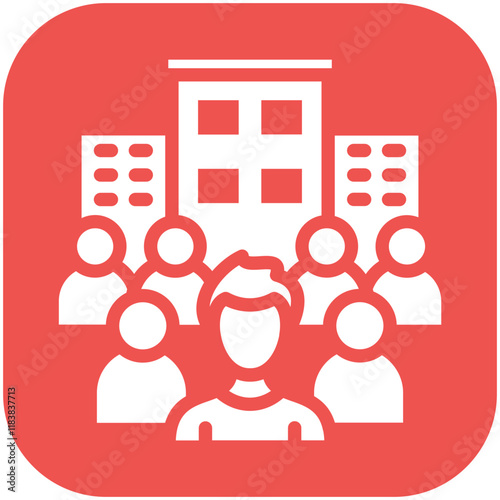 Society vector icon illustration of Protesting and Civil Disobedience iconset.